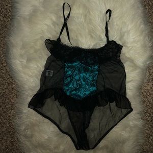 🖤Sexy sheer Teal bodysuit Lingerie 🖤